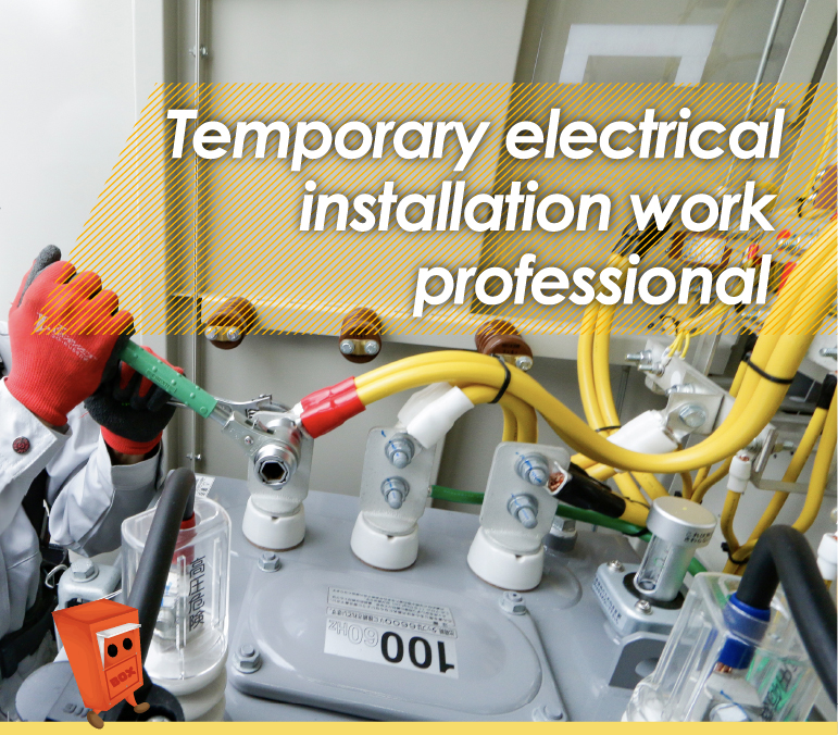 Temporary electricalinstallation work professional